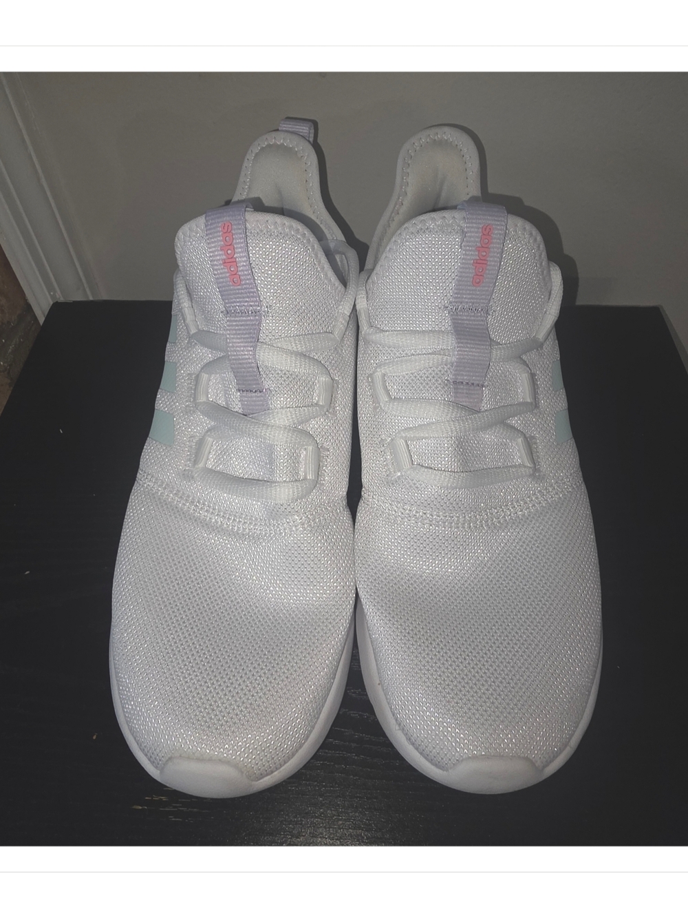 Adidas Cloudfoam Pure 2.0 Women’s Size 9.5 – White Halo Mint – EUC - Picture 7 of 8